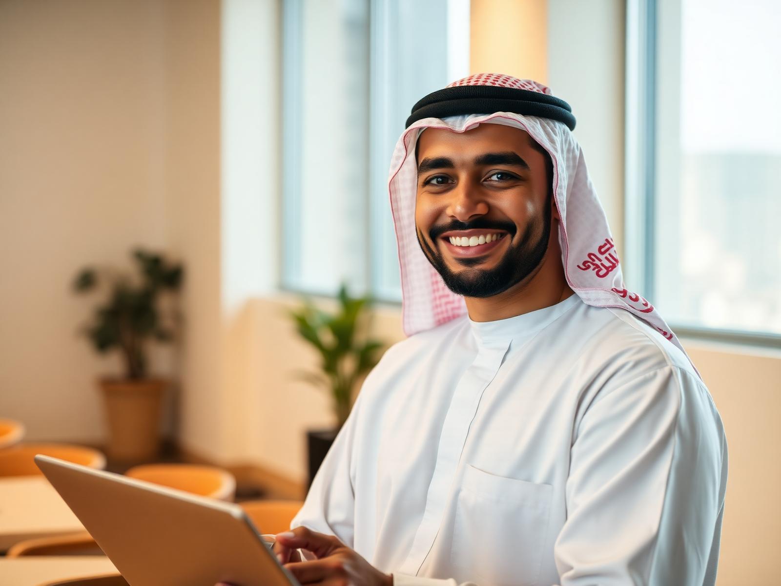 خريج سعودي شاب يستعد لحياته المهنية